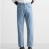 Spring Men’s Slim-Fit Washed Cotton Denim Casual Pants – Tailored Comfort for Modern Living