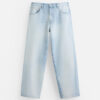 Spring Men’s Cotton Loose-Fit Washed Casual Jeans – Relaxed Comfort with a Modern Minimalist Design