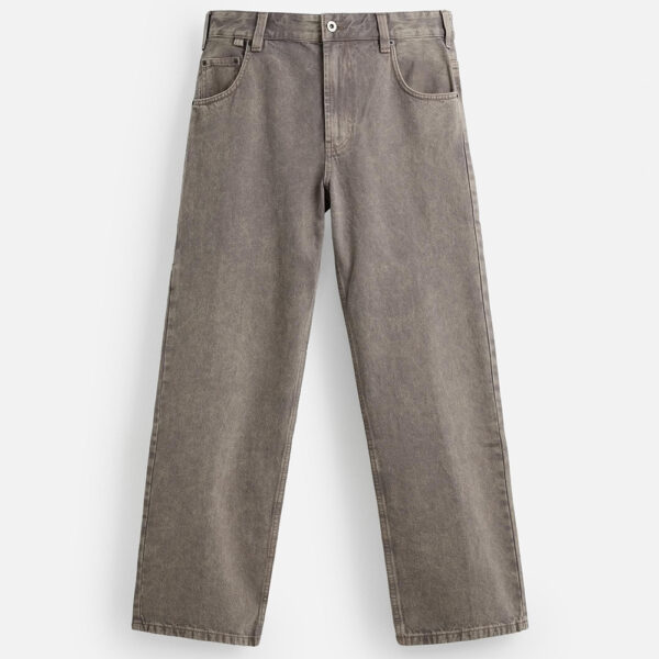 Spring 2025 Men’s Washed Cotton Loose-Fit Straight-Leg Jeans – Effortlessly Stylish & All-Day Comfortable