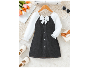 Summer 2025 Girls’ Denim Bow Dress – Korean-Style Sleeveless Princess Outfit for Toddlers & Kids (Ages 3–8)