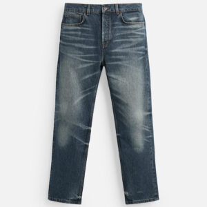 Men’s Cotton Washed Straight-Leg Ankle-Length Jeans – Classic Comfort with a Modern Edge