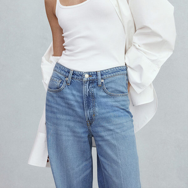 Spring Women’s Feather Soft Extra-Wide High-Waisted Jeans