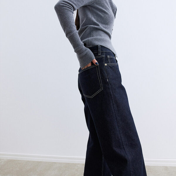 Spring New Women’s Fashion Casual Loose Low-Waisted Wide-Leg Jeans | Trendy & Comfortable Denim Pants