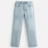 Men’s Cotton Washed Straight-Leg Ankle-Length Jeans – Effortless Comfort with Everyday Style