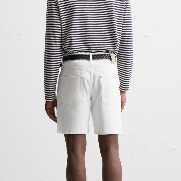 Spring Summer 2025 Men’s Slim-Fit Straight-Leg Washed Denim Casual Shorts – Clean Lines, Modern Comfort