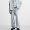 Spring Men’s Cotton Loose-Fit Washed Casual Jeans – Relaxed Comfort with a Modern Minimalist Design