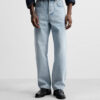 Men’s Cotton Washed Straight-Leg Ankle-Length Jeans – Effortless Comfort with Everyday Style
