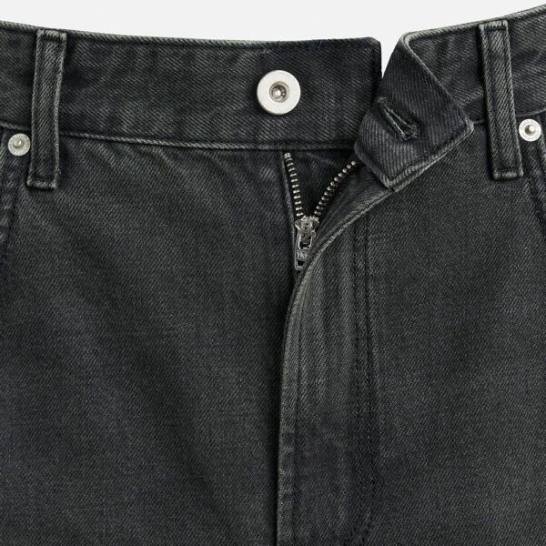 Spring 2025 Men’s Cotton Washed Ripped Zipper-Detail Bell-Bottom Jeans | Edgy Retro-Inspired Denim