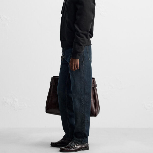 Men’s Cotton Washed Straight-Leg Ankle-Length Jeans – Comfort Meets Everyday Style