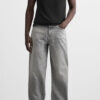 Spring Men’s Cotton Washed Loose-Fit Casual Jeans with Stitch Detailing – Everyday Comfort with Timeless Style