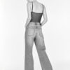 Breathable 5-Pocket Cotton High-Waisted Wide-Leg Straight Jeans for Women – Timeless Style, Everyday Comfort