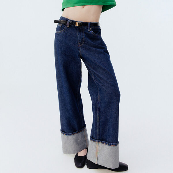 Spring Women’s Casual Loose Low-Waisted Wide-Leg Jeans | Relaxed Fit with Effortless Style