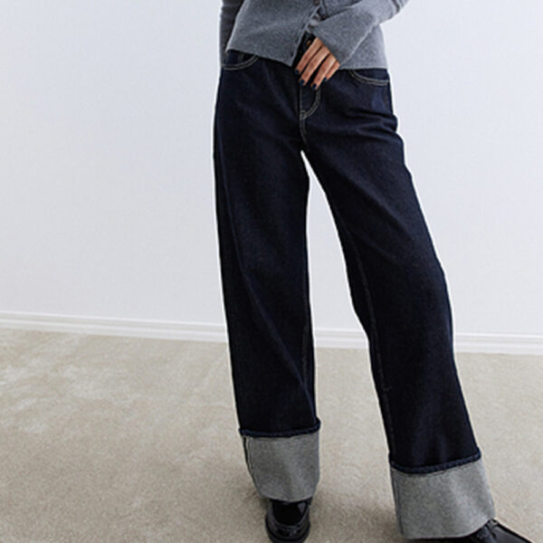 Spring New Women’s Fashion Casual Loose Low-Waisted Wide-Leg Jeans | Trendy & Comfortable Denim Pants