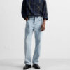 Men’s Cotton Washed Straight-Leg Ankle-Length Jeans – Effortless Comfort with Everyday Style