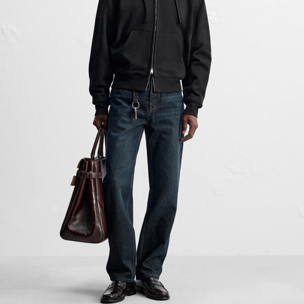 Men’s Cotton Washed Straight-Leg Ankle-Length Jeans – Comfort Meets Everyday Style