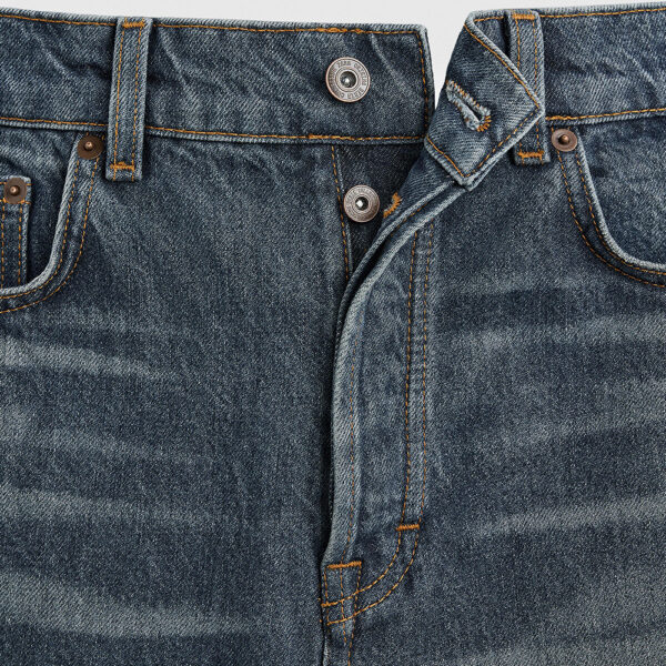 Men’s Cotton Washed Straight-Leg Ankle-Length Jeans – Classic Comfort with a Modern Edge