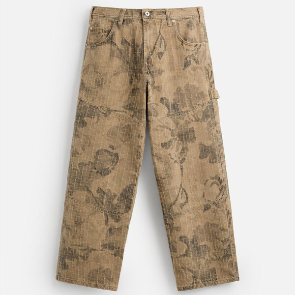 Spring Men’s Cotton Loose Carpenter Pants – Rugged Utility Meets Laid-Back Street Style