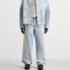 Spring Men’s Cotton Loose-Fit Washed Casual Jeans – Relaxed Comfort with a Modern Minimalist Design