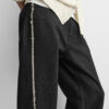 Spring 2025 Men’s Cotton Raw Hem Stitch Detail Loose-Fit Straight-Leg Denim Pants – Effortless Edge Meets Premium Casual Style
