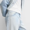 Spring Men’s Cotton Loose-Fit Washed Casual Jeans – Relaxed Comfort with a Modern Minimalist Design