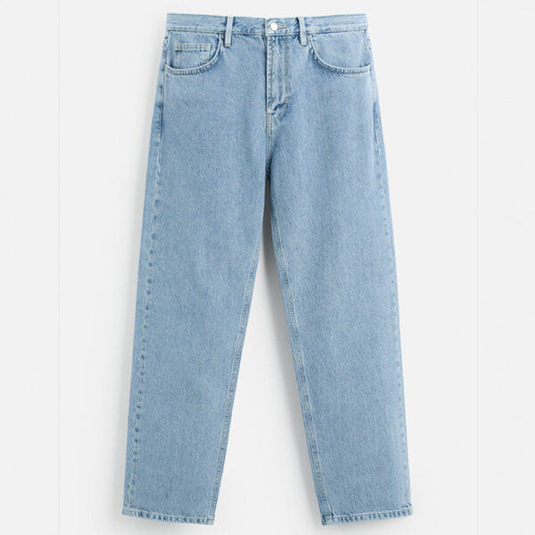 Spring Men’s Slim-Fit Washed Cotton Denim Casual Pants – Tailored Comfort for Modern Living