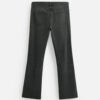 Spring 2025 Men’s Cotton Washed Ripped Zipper-Detail Bell-Bottom Jeans | Edgy Retro-Inspired Denim