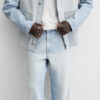 Spring Men’s Cotton Loose-Fit Washed Casual Jeans – Relaxed Comfort with a Modern Minimalist Design