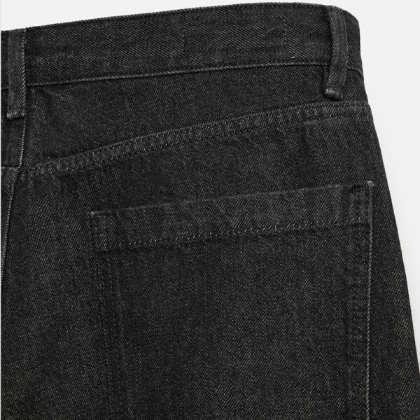 Spring 2025 Men’s Cotton Raw Hem Stitch Detail Loose-Fit Straight-Leg Denim Pants – Effortless Edge Meets Premium Casual Style