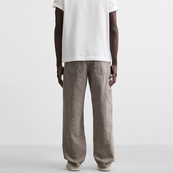 Spring 2025 Men’s Washed Cotton Loose-Fit Straight-Leg Jeans – Effortlessly Stylish & All-Day Comfortable