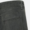 Spring 2025 Men’s Cotton Washed Ripped Zipper-Detail Bell-Bottom Jeans | Edgy Retro-Inspired Denim