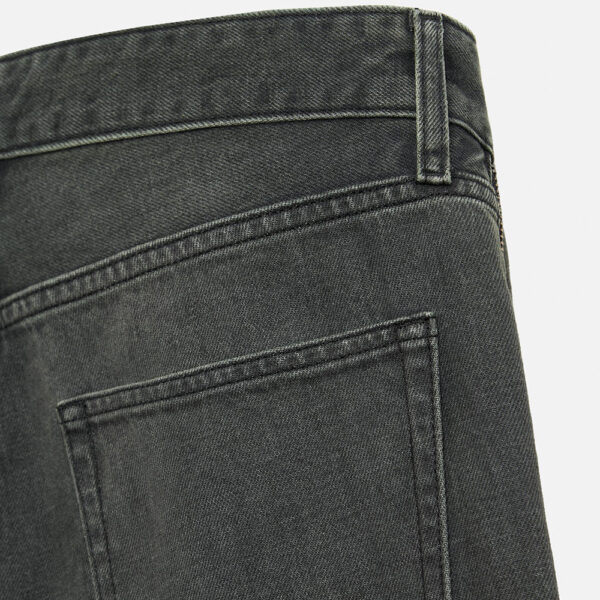 Spring 2025 Men’s Cotton Washed Ripped Zipper-Detail Bell-Bottom Jeans | Edgy Retro-Inspired Denim