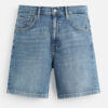Spring Summer 2025 Men’s Slim-Fit Straight-Leg Washed Denim Casual Shorts – Clean Lines, Modern Comfort