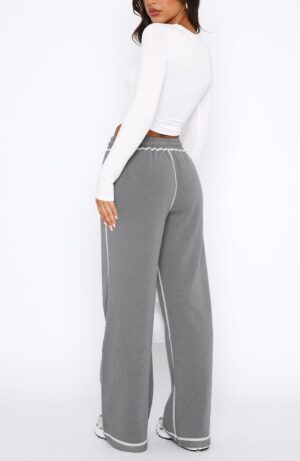 Track Pants Women Sweatpants Soft Jogging Straight Pajama Sweats Wide Leg Sweatpants Women Lounge Pants Joggers