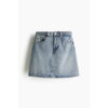 Women's 2025 Spring And Summer New Mid-Waist Woven Design Denim Half-Body Skirt