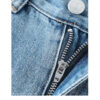 Spring Women’s Vintage Blue Wide-Leg Jeans – High-Street Style with a Draped Fit for Petite Frames