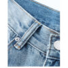 Spring Women’s Vintage Blue Wide-Leg Jeans – High-Street Style with a Draped Fit for Petite Frames