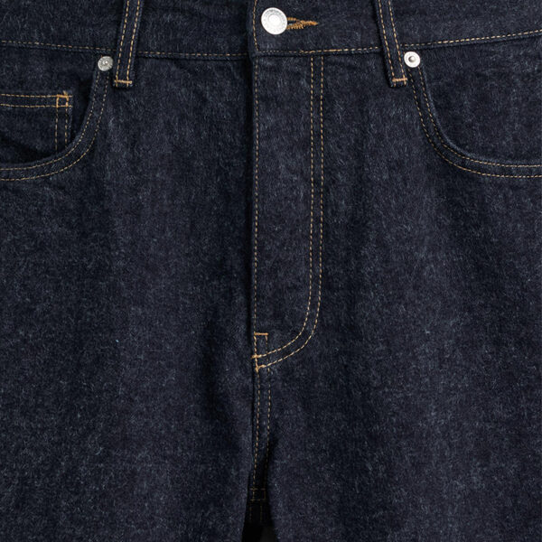 Spring 2025 Men’s Cotton Brushed Straight-Leg Casual Jeans – Simple, Comfortable, and Made for Every Day
