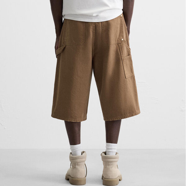 Spring 2025 Men’s Cotton Loose-Fit Carpenter-Style Pocket Shorts – Rugged Comfort Meets Everyday Style