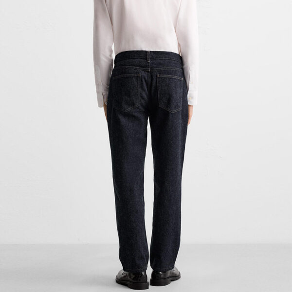 Spring 2025 Men’s Cotton Brushed Straight-Leg Casual Jeans – Simple, Comfortable, and Made for Every Day