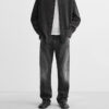 Spring 2025 Men’s Ankle-Length Straight-Leg Jeans – Classic Design with Modern Comfort
