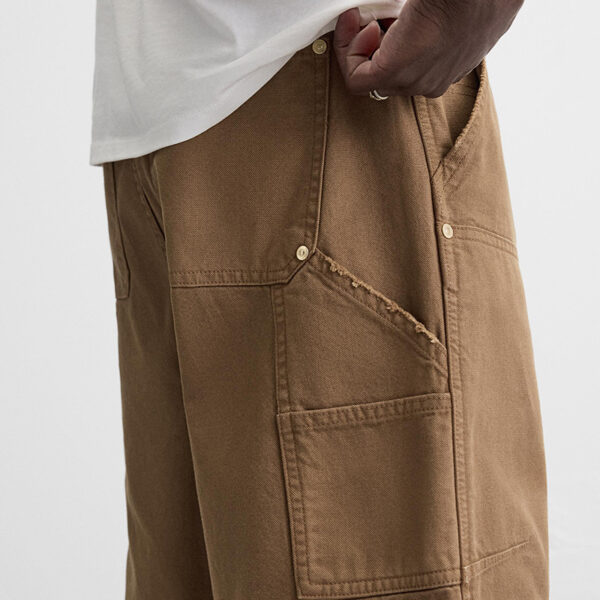 Spring 2025 Men’s Cotton Loose-Fit Carpenter-Style Pocket Shorts – Rugged Comfort Meets Everyday Style