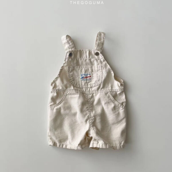 New Arrival Korean-Style Baby & Toddler Denim Overalls Shorts – Lightweight, Unisex Summer Essential