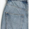 Women's 2025 Spring And Summer New Mid-Waist Woven Design Denim Half-Body Skirt
