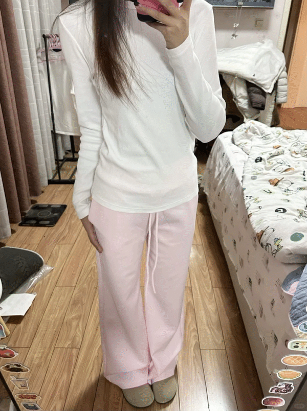 dfe67f81-3bad-4388-8751-a290aa5de9c0 Pink High-Waist Wide-Leg Pants — Soft Draped Comfort Fit