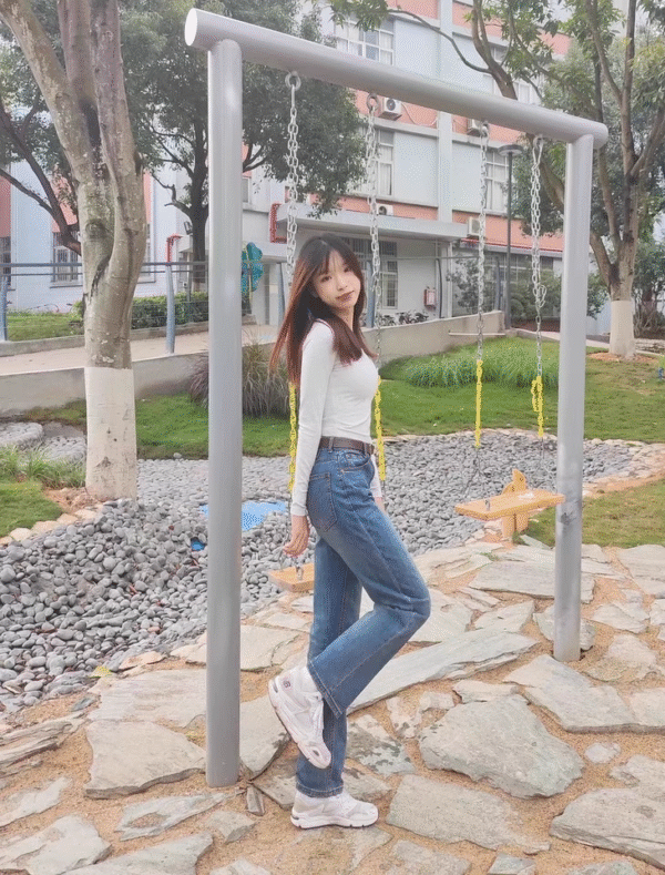 Stretch Denim Straight Wide-Leg Jeans — High-Waist Slimming Fit