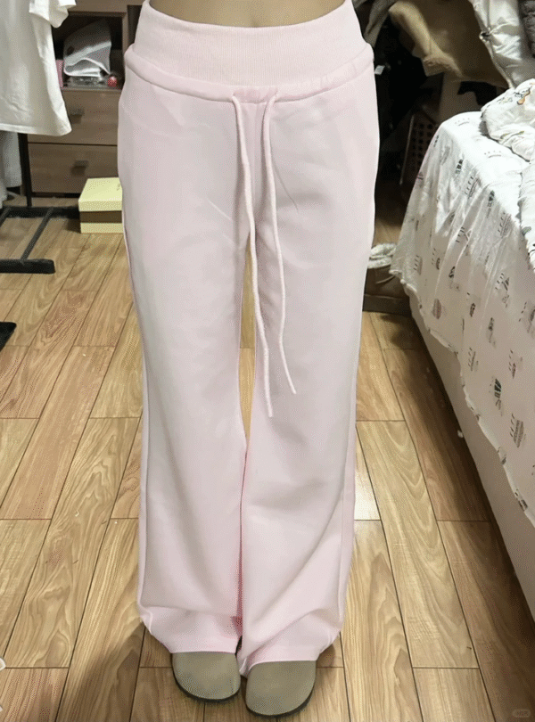 f4e4ec62-2326-4107-b833-dd23d6cc00ab Pink High-Waist Wide-Leg Pants — Soft Draped Comfort Fit