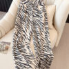 主图-01 Vintage Zebra-Print Washed Wide-Leg Denim Pants — Bold Retro & Effortless Drape