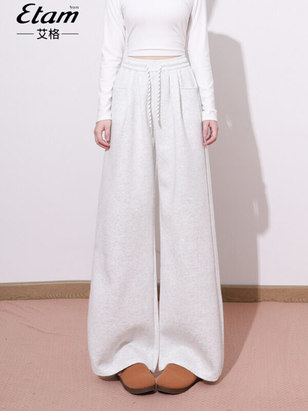 Relaxed Draped Wide-Leg Pants — High Waist & Effortless Comfort