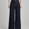 主图-02 Tencel Wide Leg Jeans — High Waist Relaxed Fit American Style Denim Pants