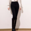 Washed Black Slim-Fit Denim Pants — High-Waist Sculpting Look